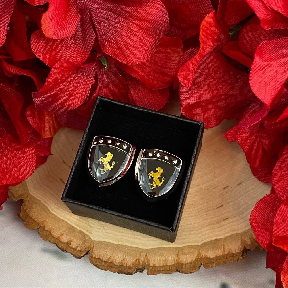 Stallion Horse Ferrari Inspired Cufflinks - Picture 13 of 15